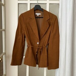 Banana Republic Women's Rust Brown Belted Blazer
